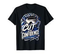 Confidence Barber Cuts - Funny Barbershop Haircut T-Shirt
