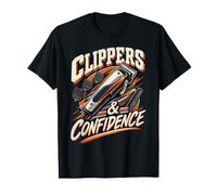Confidence Barber Cuts - Funny Barbershop Haircut T-Shirt