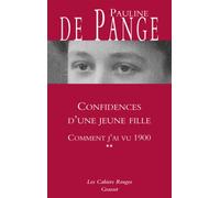 Confidences d'une jeune fille