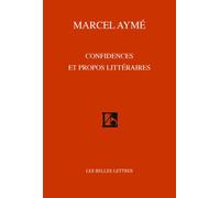 Confidences et propos littéraires