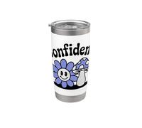 Confident Retro Daisy Mushroom Cute Esthétique Gobelet isotherme en acier inoxydable double paroi