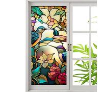 confidentialité pour fenêtre - Fil à dessin coloré - Autocollant décoratif amovible - Autocollant statique pour porte et salle bain