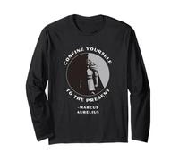 Confinez Vous-même au présent Marcus Aurelius Stoic Manche Longue