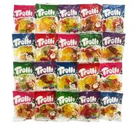 Confiserie de Noel Trolli, 20 Mini Sachets Bonbons Gélifiés, Decoration Noel, 400g Promo Pack