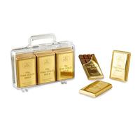 Confiserie Heidel Grande mallette Gold Lait entier noble, 1 paquet (1 x 120 g)