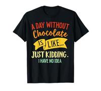 Confiserie rétro « A Day Without Chocolate Sweet Tooth » T-Shirt