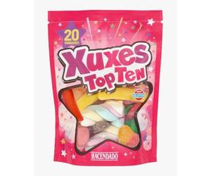 Confiseries Xuxes Top Ten Hacendado Paquet de 20 unités (135 g) pack de 6