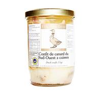 Confit de Canard du Sud-Ouest - 2 cuisses - 100% Landes FRANCE - SANS Conservateurs, SANS additifs, SANS OGM - 1 à 2 personnes (650)