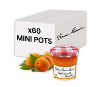Confiture Abricot Bonne Maman 30 gr - 60 mini pots en verre