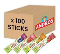 Confiture Andros Assortiment 4 Parfums 20 gr - Carton de 100 sticks