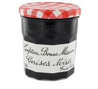 - Confiture de Cerises Noires - 370g - Douceur artisanale pour un petit déjeuner gourmand - Lot De 4