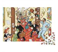 Confiture de Couloir Rotatif Puzzle en Bois Imperméable DIY Puzzles De 1000 Pièces pour Adultes Défi Et Casse-tête Jeux De Stimulants