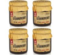 Confiture de Fraise - Pack de 4 pots de 280 g - Conserve traditionnelle portugaise de fruits - Sans additifs artificiels - Confiture riche et fruitée à la fraise