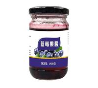 Confiture de myrtilles 200g, à tartiner sur du pain, ingrédient de cuisson, confiture de thé aux fruits, confiture de gâteaux, for glaces, boissons et Desserts(3pcs)