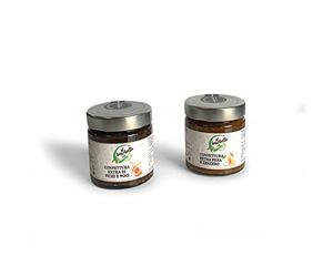 Confiture Extra Figues et Noix et Poire et Gingembre Al Boschetto, 100% naturel, MadeinItaly, Km0, 2 pots de 200 gr chacun Pour tartes, croissants, fromages affinés, salades savoureuses.