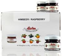 Confiture Extra Framboise Naturelle Darbo petits pots 60x 28g