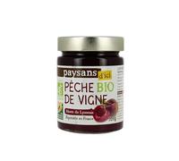Confiture extra Pêche de vigne bio & équitable