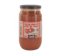 Confiture extra pêches abricots et miel pot 980 g Charles Antona