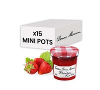 Confiture Fraise Bonne Maman 30 gr - 15 mini pots en verre