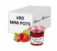 Confiture Fraise Bonne Maman 30 gr - 60 mini pots en verre