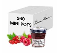 Confiture Gelée Groseille Framboisée Bonne Maman 30 gr - 60 mini pots en verre