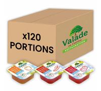 Confiture Valade Assortiment Allégée en sucre 20 gr - Abricot, Fraise, Groseille - 120 barquettes