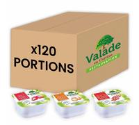 Confiture Valade Assortiment Classique 30 gr - Abricot, Fraise, Groseille - 120 barquettes