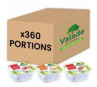 Confiture Valade Assortiment Classique 30 gr - Abricot, Fraise, Groseille - 360 barquettes
