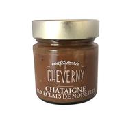 CONFITURERIE DE CHEVERNY-Crème de chataigne et éclats de noisette bio Cheverny confitures - 280 g