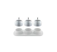 Alessi MW15 Confiturier à Trois Compartiments avec Couvercles