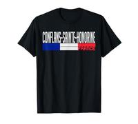 Conflans-Sainte-Honorine Drapeau France Fierté de la Ville française T-Shirt