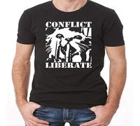 Conflict to Animal Lovers in A Country 1983 Album T Shirt Men Black M