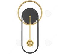 CONFO® Applique murale horloge Simplicité nordique Horloge muet Mur de fond le salon horloge murale