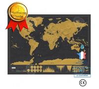 CONFO Carte du Monde à Gratter Voyage Affiche (82x59 cm), Scratch off World Map, Grattez les Endroits Que Vous Avez Visité,