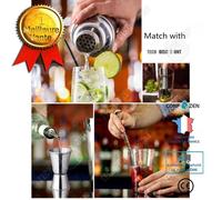 CONFO® KIT de Shaker à cocktail set professionnel en acier inoxydable soirée mixer barman set avec accessoires cocktail doseur cuill