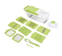 CONFO® mandoline de cuisine à main fruit légume multifonction 11 en 1 Lames interchangeables réglable trancheuse