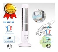 CONFO® mini climatiseur mobile de bureau ventilateur de table électrique tour USB colonne froid silencieux sans lames léger chambre