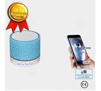 CONFO® Mini enceinte Bluetooth portable avec port clé USB connectée carte TF mp3 son stéréo transmission à distance port jack lumine