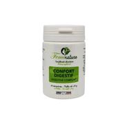Confort Digestif Vegan - Ventre Plat - Ballonnement - Détox - Transit - Compatible Ferment Lactique - Pro Biotique - 945 Mg/Jour - 60 Comprimés 100% Naturels Made In France - Exceldiet Pharma