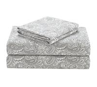 Confort espaces - Coton Imprimé de lit, Microfibre, Gris, Queen Size