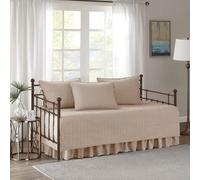 Confort espaces Kienna Canapé-lit Lot - Cousu Parure de lit avec Motif - 5 Pièces 75"x39" Rose poudré