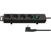 Confort-Line Plus Euro 4 Gang Extension, 2M, Noir - BRENNENSTUHL