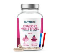 Nutri&Co Confort Menstruel Règle Douloureuses SPM & Confort du Cycle 40 gélules