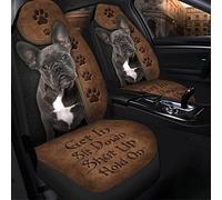 Confort Protection De Siège Auto Bouledogue Français Monte, Assieds-Toi, Tais-Toi, Attends Housses De Siège Imperméable Siège De Voiture Housse De Siège pour Suvs, Trucks, Vehicles, 52X138Cm