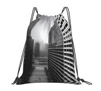 Confort Sac À Dos Cordon Impression Aurban Horizon Pochette À Cordon Premium Gym Bag pour Femme Swimming Yoga 36X42Cm