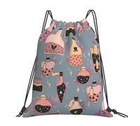 Confort Sac a Dos Cordon Potion d'amour en Bouteille Magique Pochette à Cordon Léger Sac de Piscine pour Natation Camping Decontracte 36X42cm