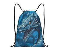Confort Sac De Cordon Dragon Cool Blue Sacs De Sport À Cordon Imprimé Sac De Natation pour École Natation Femme 36X42Cm