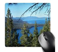 Confort Tapis De Bureau Lac Fallen Leaves Et Rive Sud du Lac Tahoe 25X30Cm, Gamer Mouse Pad Moderne Tapis De Souris Gaming pour Jeux Les Capteurs De Jeu Souris