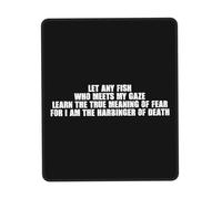 Confort Tapis de Gaming, Que Tout Poisson Qui Croise Mon Regard apprenne Gaming Mousepad Doux Tapis Souris pour Souris Ordinateur Claviers