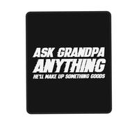 Confort Tapis de Souris d'Ordinateur, Demandez n'importe Quoi à Grand-père, il inventera Quelque Chose de Bien Mouse Pad Résistant à Usure Tapis de Souris Gamer pour Claviers Jeux